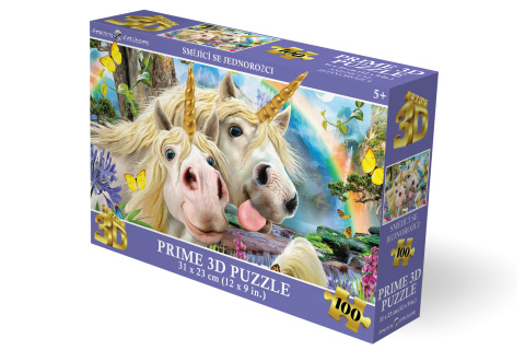 Puzzle 3D - Sm�j�c� se jednoro�ci