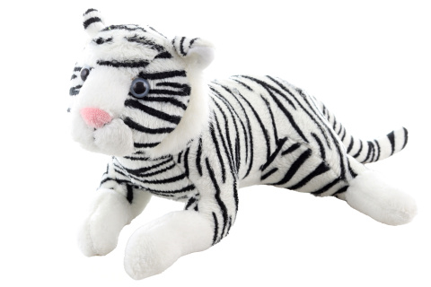 Ply� Tygr b�l� 20cm